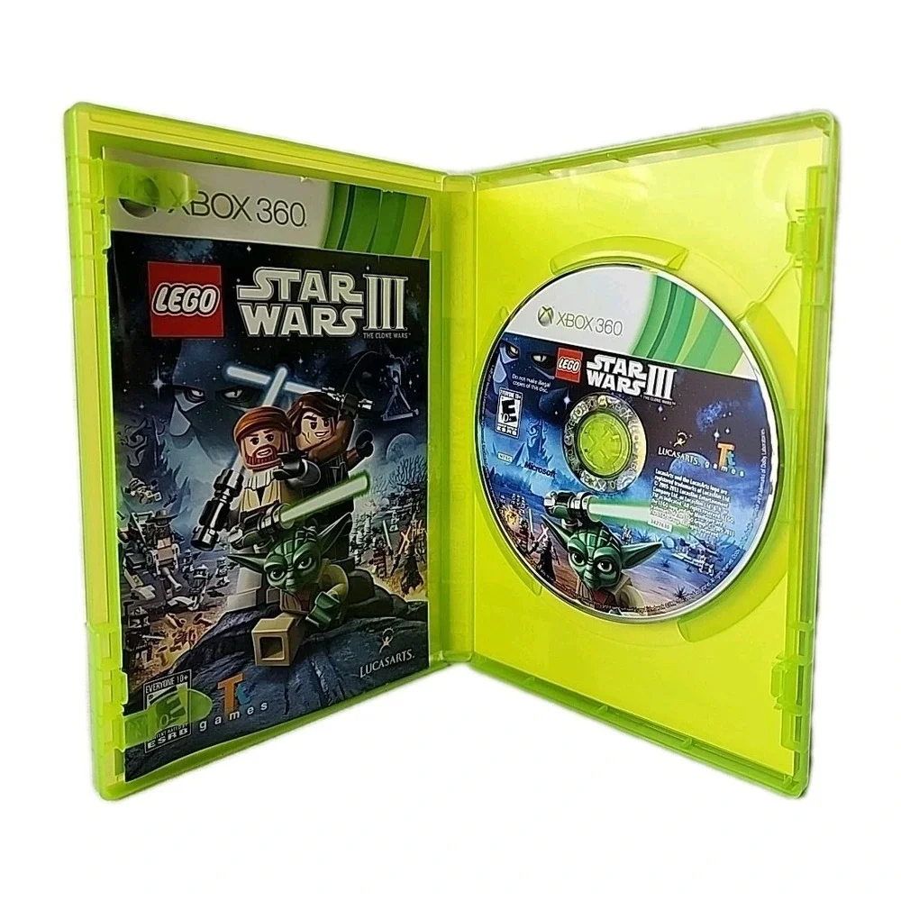 LEGO Star Wars III: The Clone Wars (Microsoft Xbox 360, 2011) Preowned
